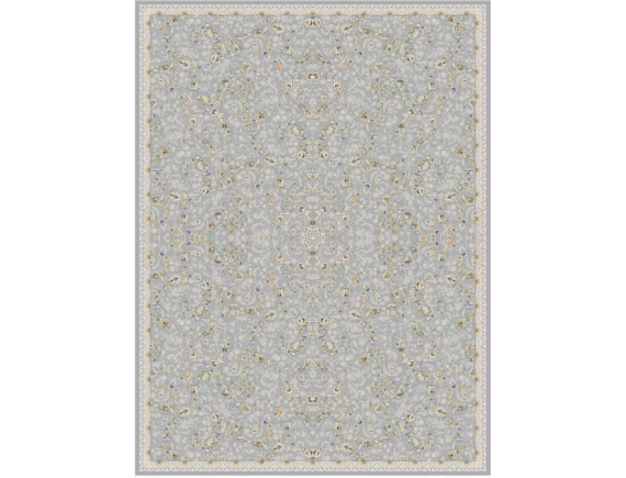 فرش 1200 شانه برجسته تراکم 3600 -کد 9530 - زمینه نقره ای 